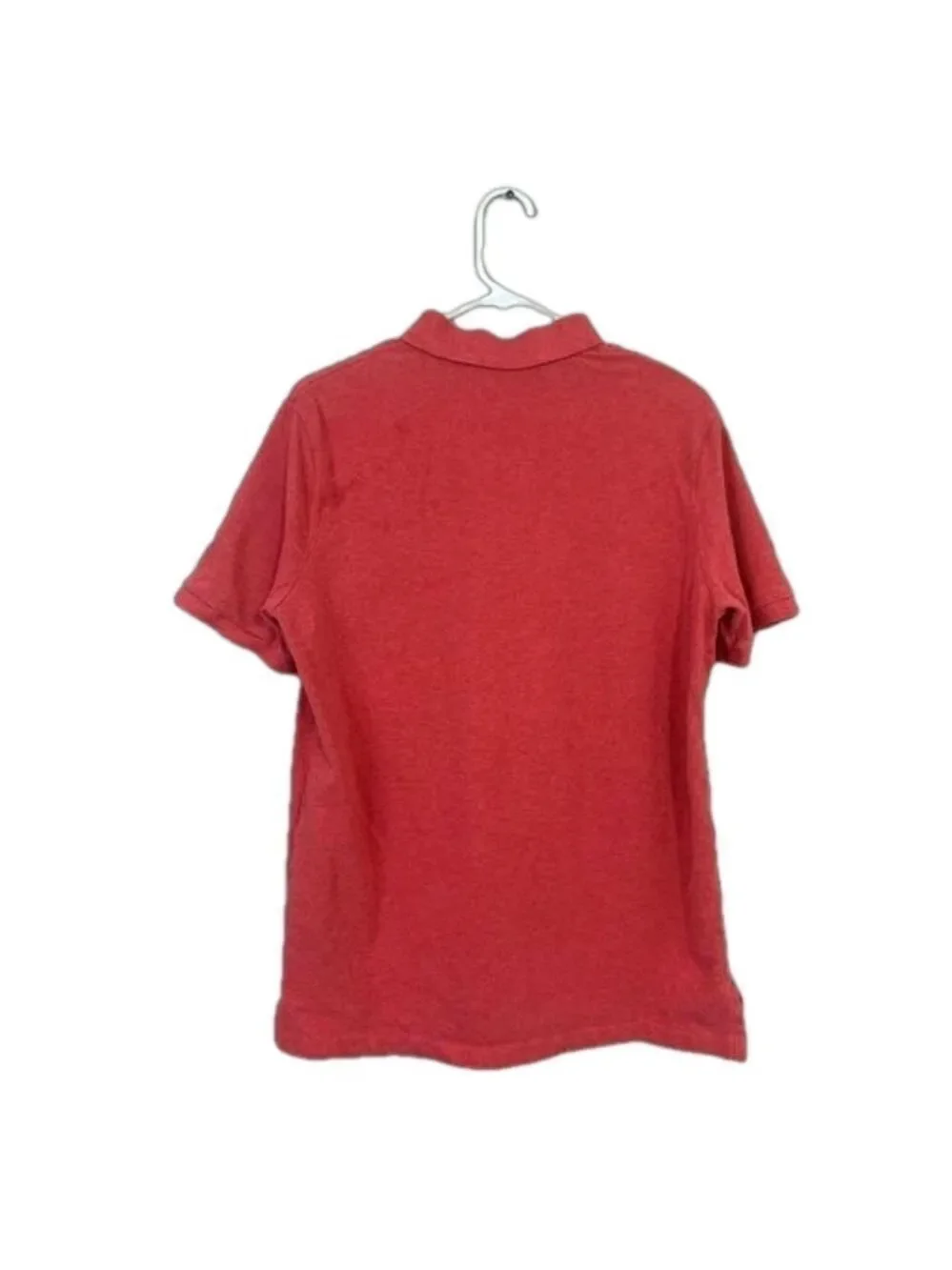 Polo Ralph Lauren Men Salmon Red Polo Collar Short Sleeve Pullover Shirt Size M